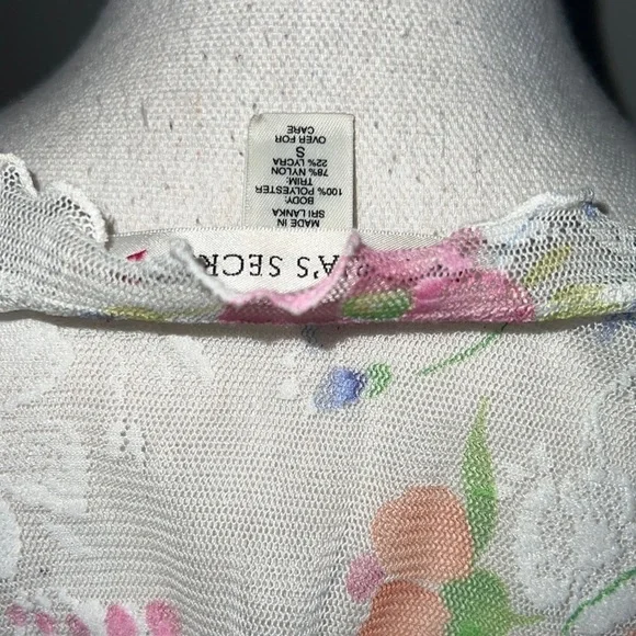 Vintage Victoria’s Secret Mesh and Lace Crop Top - Picture 4 of 5